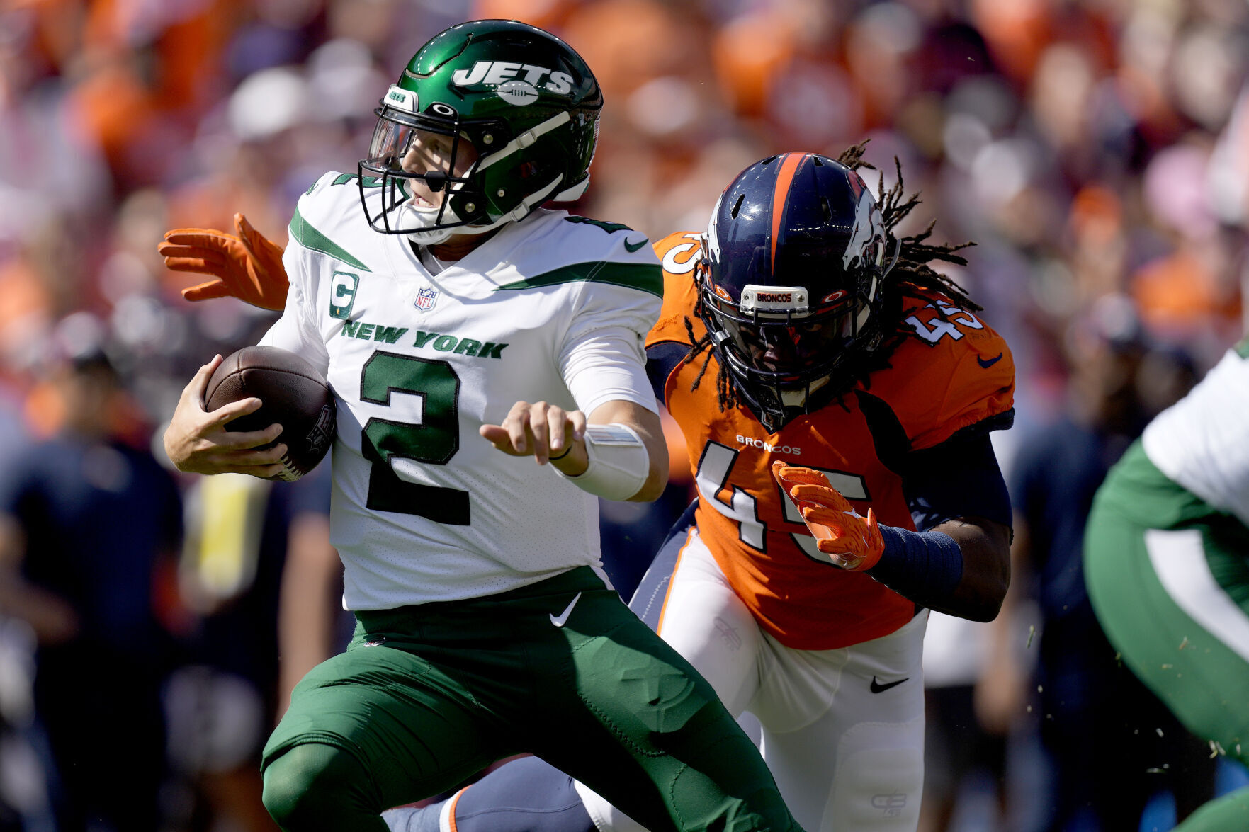 APTOPIX Jets Broncos Football